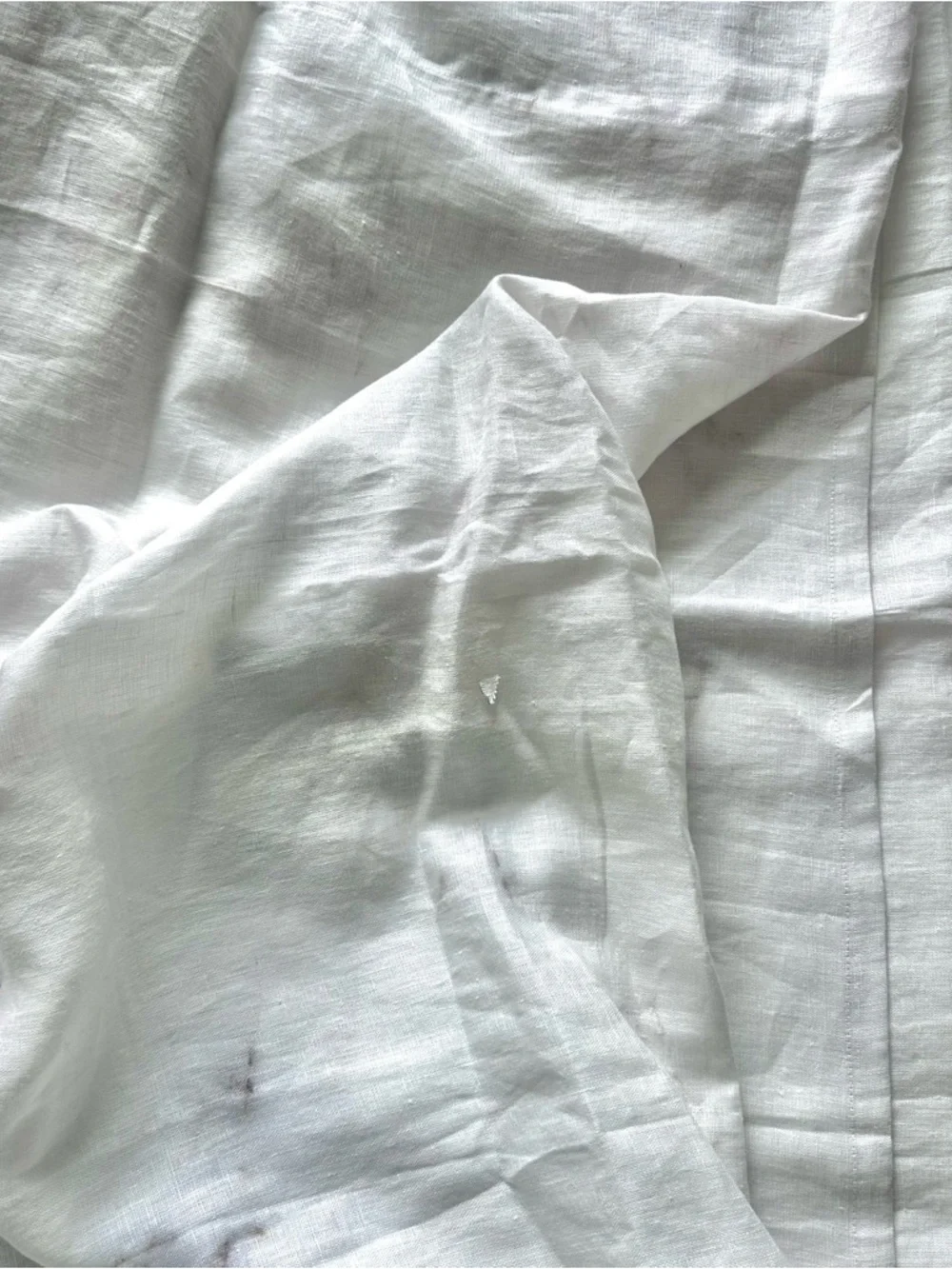 NWT Waterworks Marmo Linen Shower Curtain